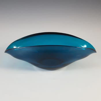 Sowerby #S.2761 Vintage 1960's Blue Glass Posy Bowl / Astray