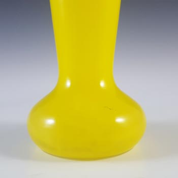 Czech / Bohemian Art Deco Yellow & Black Tango Glass Vase
