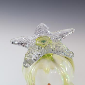 Victorian Vaseline / Uranium Opalescent Glass Antique Vase