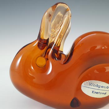 Wedgwood Topaz / Amber Glass Rabbit SG422 - Marked