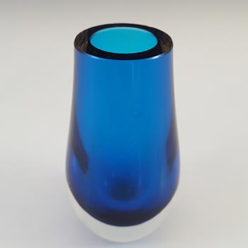 Whitefriars #9497 Geoffrey Baxter Blue Glass Bud Vase