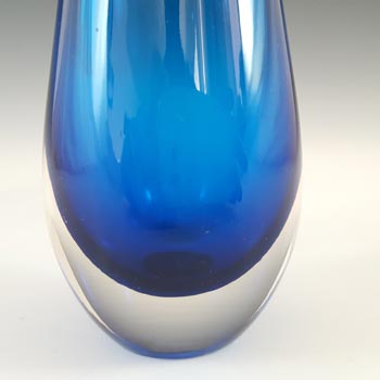 Whitefriars #9497 Geoffrey Baxter Blue Glass Bud Vase