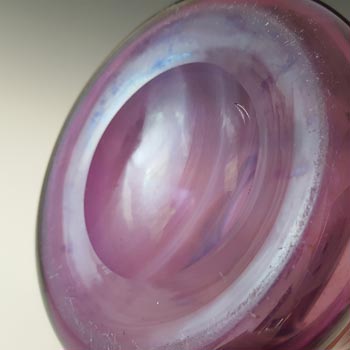 Thomas Webb Amethyst / Purple Glass 'Venetian Ripple' Vase