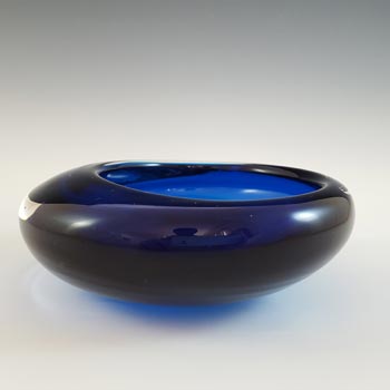 Whitefriars #9514 Blue Glass Vintage Bowl / Ashtray