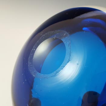 Whitefriars #9514 Blue Glass Vintage Bowl / Ashtray