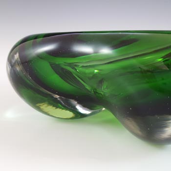 Whitefriars #9408 Green Glass Lobed Bowl / Ashtray