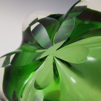 Whitefriars #9408 Green Glass Lobed Bowl / Ashtray