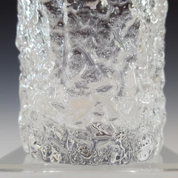 Whitefriars #M32 Textured Glass Glacier Whisky Tumbler - Labelled