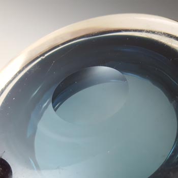 Whitefriars #9665 Indigo Blue Glass Vintage Bowl / Ashtray