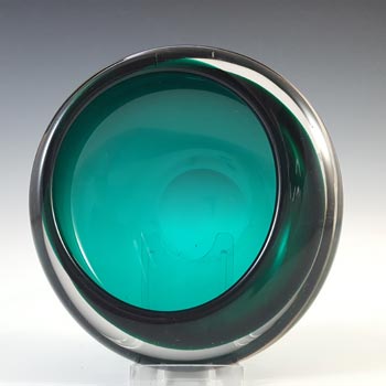 Whitefriars #9514 Cased Green Glass Vintage Bowl / Ashtray