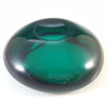 Whitefriars #9514 Green Glass Vintage Bowl / Ashtray