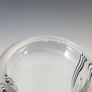 Caithness Black & White Glass 'Charisma' Striped Decanter / Bottle
