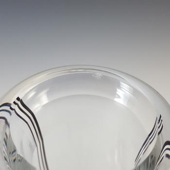 Caithness Black & White Glass 'Charisma' Striped Decanter / Bottle