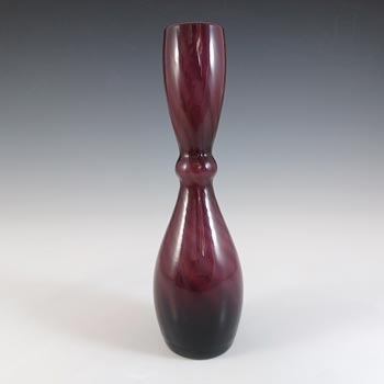 Scandinavian Style Japanese Vintage Purple Opal Cased Glass Vase