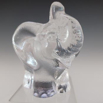 MARKED Goebel German Glass Elephant Sculpture