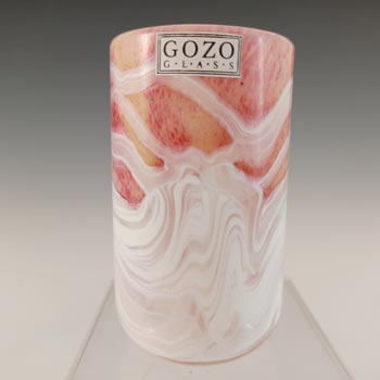 SIGNED & LABELLED Gozo Maltese Glass \'Sunshine\' Vase