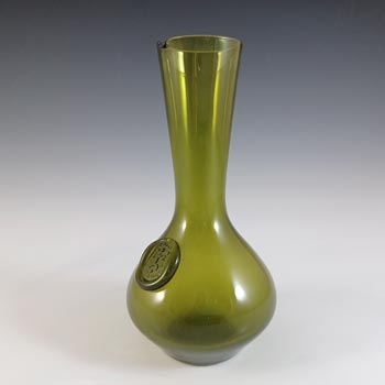 Kastrup / Holmegaard Jacob E. Bang "Antique Green" Glass Vase