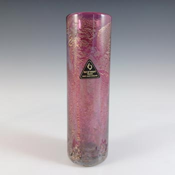 LABELLED Isle of Wight Studio / Harris 'Azurene Pink' Glass Vase