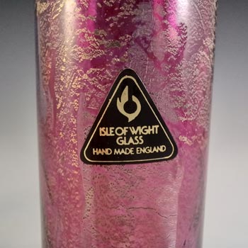 LABELLED Isle of Wight Studio / Harris 'Azurene Pink' Glass Vase
