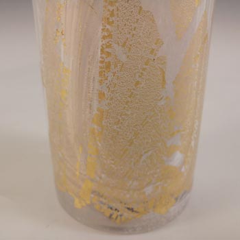 LABELLED Isle of Wight Studio / Harris 'Golden Peacock' Glass Vase