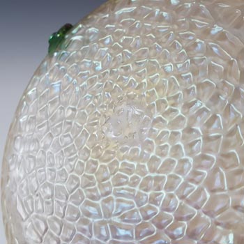 Kralik Art Nouveau Antique Iridescent Glass 'Martelé' Vase