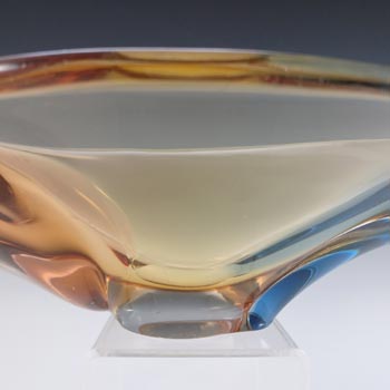 Mstisov Large Czech Glass Romana Bowl by Hana Machovská