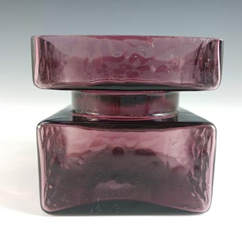 Riihimaki \'Pala\' Riihimaen Lasi Purple Glass Vase by Helena Tynell