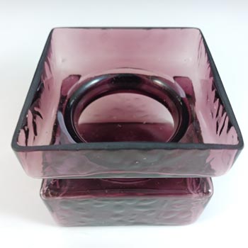 Riihimaki 'Pala' Riihimaen Lasi Purple Glass Vase by Helena Tynell