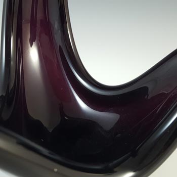 Viartec Murano Style Dark Purple Spanish Glass Sculpture