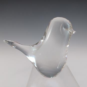 MARKED Wedgwood Clear Glass Bird Paperweight RSW70