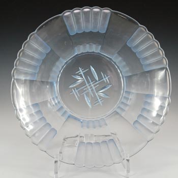 Brockwitz #51024A Art Deco Blue Glass 'Meissen' Bowl