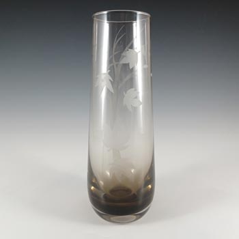 SIGNED Caithness Glass 'Autumn Leaves' Vase by Denis Mann