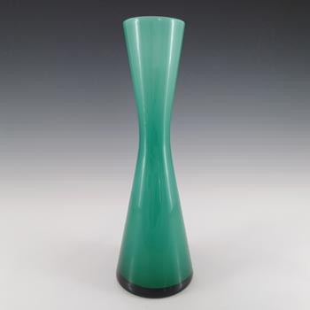 Empoli Retro Italian Turquoise Opal Cased Glass Vase