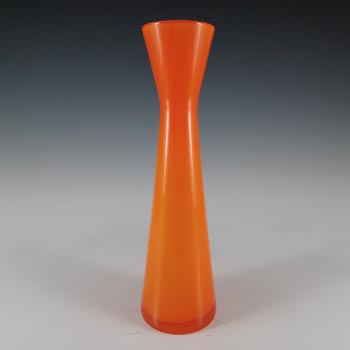 Empoli Retro Italian Orange Opal Cased Glass Vase
