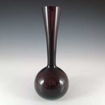 Scandinavian Style Retro Purple Opal Cased Glass Vase