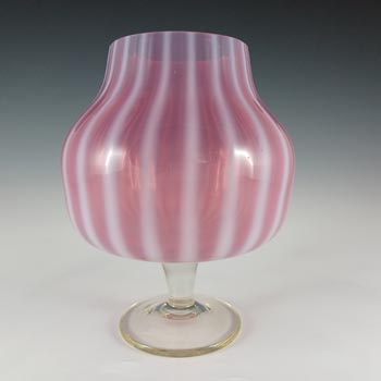 Harrachov Czech Pink Opalescent Glass \'Floret\' Vase by Milan Metelak