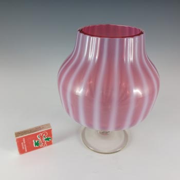 Harrachov Czech Pink Opalescent Glass 'Floret' Vase by Milan Metelak