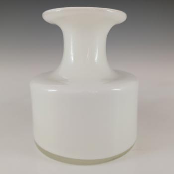 Holmegaard Carnaby Opal White Glass Vase by Per Lutken