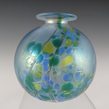 Isle of Wight Studio / Harris 'Summer Fruits' Blue Glass Vase
