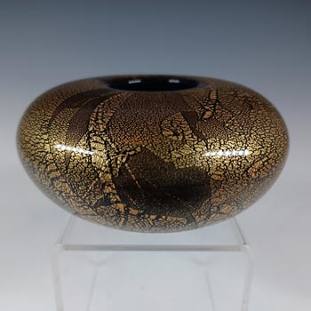 Isle of Wight Studio / Harris 'Azurene Gold' Glass Vase