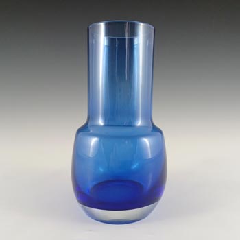 Riihimaki #1483 Riihimaen Lasi Oy Blue Glass Vase