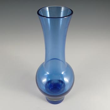 Riihimaki / Riihimaen Lasi Oy Vintage Blue Glass Vase