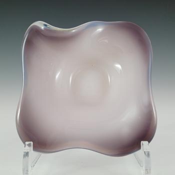 Murano Vintage Purple & Lattimo White Glass Bowl