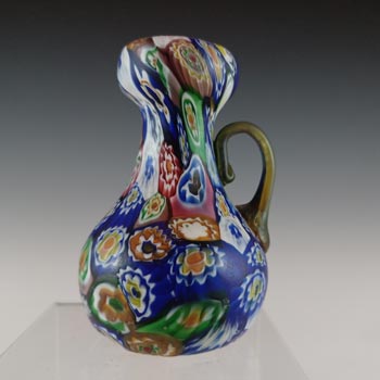 Fratelli Toso Murano Antique Millefiori Canes Glass Vase