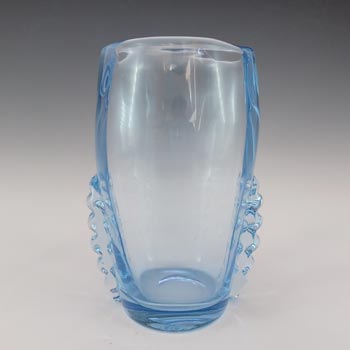 Whitefriars #9359 1950\'s Sapphire Blue Glass Vase