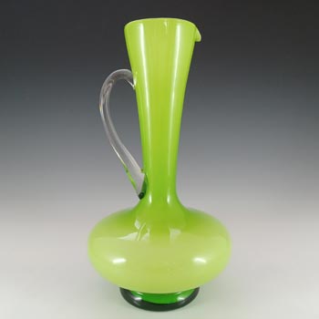 (image for) Empoli Vintage Retro Green Cased Glass Vase / Jug
