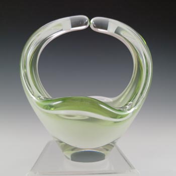 (image for) SIGNED Flygsfors Coquille Yellow Glass Bowl by Paul Kedelv