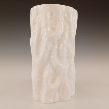 (image for) Ingrid / Ingridglas Vintage White Glass Bark Textured Vase