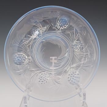 (image for) Jobling #5000 Art Deco Opalescent Glass Fircone Plate #5