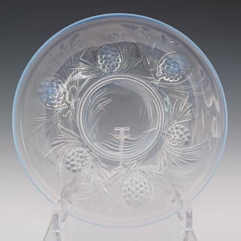 (image for) Jobling #5000 Art Deco Opalescent Glass Fircone Plate #6